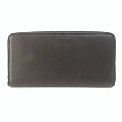 J & M DAVIDSON LEATHER LONG WALLET (BI-FOLD) (PRE-OWNED)