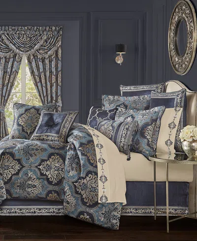 J QUEEN NEW YORK MIDDLEBURY 4 PIECE COMFORTER SET, QUEEN