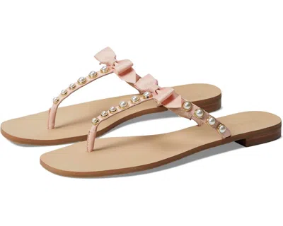 JACK ROGERS SANDPIPER BOW/PEARL SANDAL IN PLATINUM