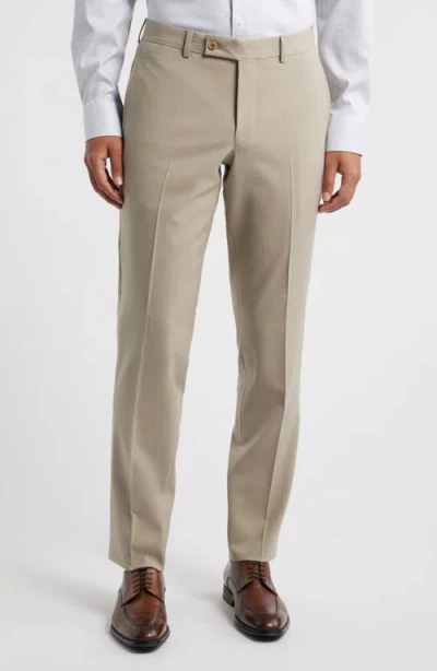 JACK VICTOR JACK VICTOR PATRICK FLAT FRONT STRETCH WOOL DRESS PANTS