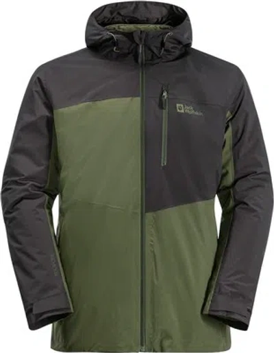 JACK WOLFSKIN JACK WOLFSKIN HERREN DOPPELJACKE FELDBERG 3IN1 JKT M 4129 GREENWOOD