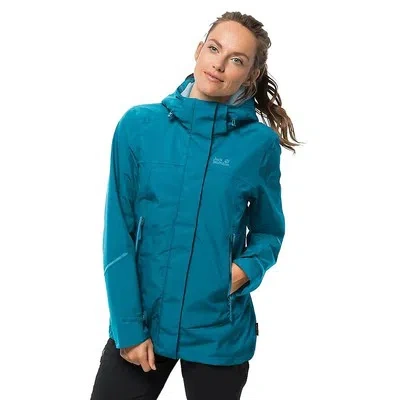 JACK WOLFSKIN JACK WOLFSKIN WOMENS ONYX JACKET TOP BLUE SPORTS OUTDOORS FULL ZIP HOODED