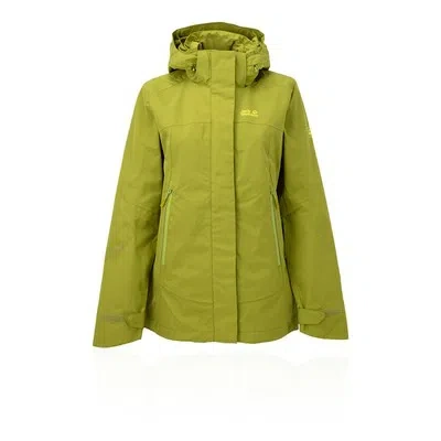 JACK WOLFSKIN JACK WOLFSKIN WOMENS ONYX JACKET TOP GREEN SPORTS OUTDOORS FULL ZIP HOODED