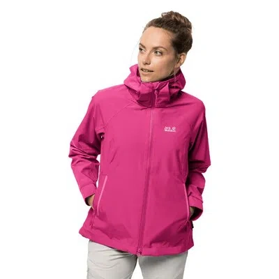 JACK WOLFSKIN JACK WOLFSKIN WOMENS SIERRA JACKET TOP PINK SPORTS OUTDOORS FULL ZIP HOODED