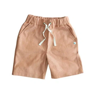 JACKALO JACKALO KIDS’ JULES ORGANIC COTTON CHAMBRAY SHORTS