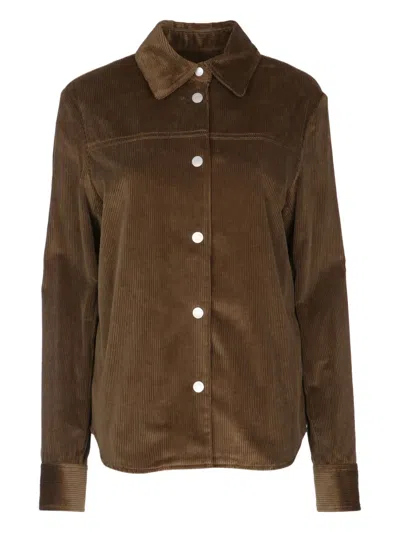 JACOB COHEN CORDUROY BUTTONED SHIRT