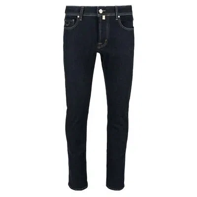 JACOB COHEN JACOB COHEN ELEGANT SLIM FIT DARK BLUE DESIGNER JEANS
