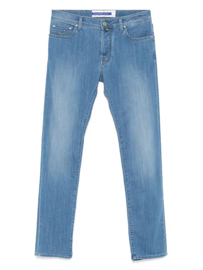 JACOB COHEN LOGO-PATCH JEANS