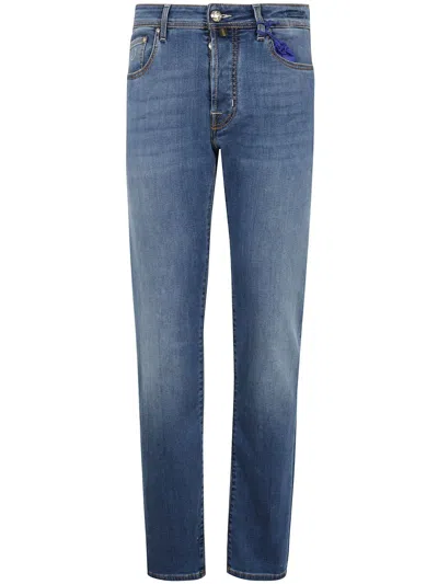 JACOB COHEN JACOB COHEN PANT 5 POCKET SLIM FIT BARD DENIM BLUE STRETCH