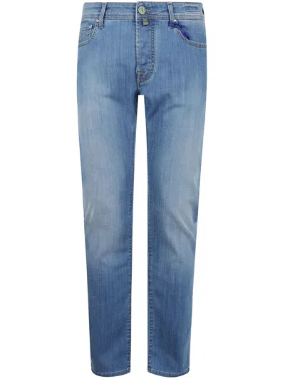 JACOB COHEN JACOB COHEN PANT 5 POCKET SLIM FIT BARD DENIM BLUE STRETCH