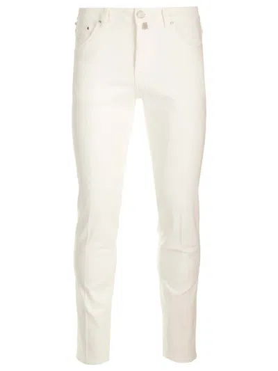 JACOB COHEN SCOTT TROUSERS WHITE