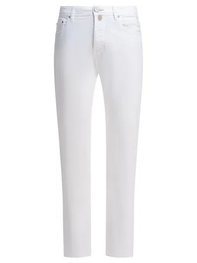 JACOB COHEN TROUSERS WHITE