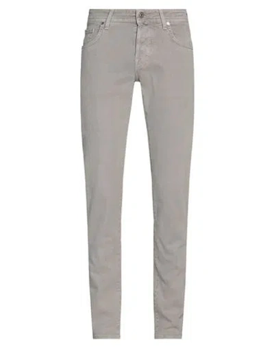 JACOB COHЁN JACOB COHЁN MAN JEANS GREY SIZE 32 COTTON, ELASTANE, POLYESTER