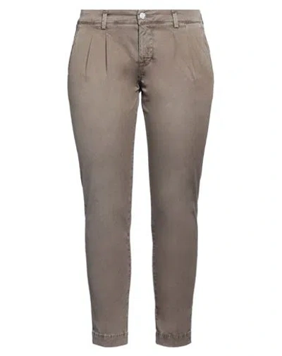 JACOB COHЁN JACOB COHЁN WOMAN PANTS KHAKI SIZE 30 COTTON, ELASTANE