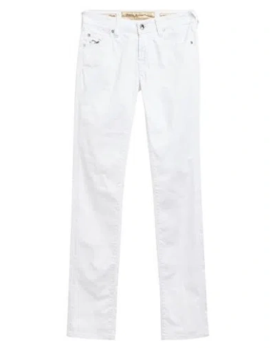 JACOB COHЁN JACOB COHЁN WOMAN PANTS WHITE SIZE 27 COTTON, ELASTANE