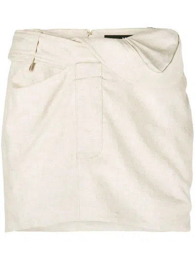 JACQUEMUS BAHIA TWIST-DETAIL MINISKIRT