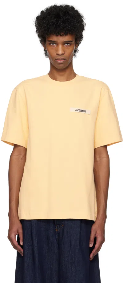 JACQUEMUS BEIGE 'THE GROS GRAIN' T-SHIRT