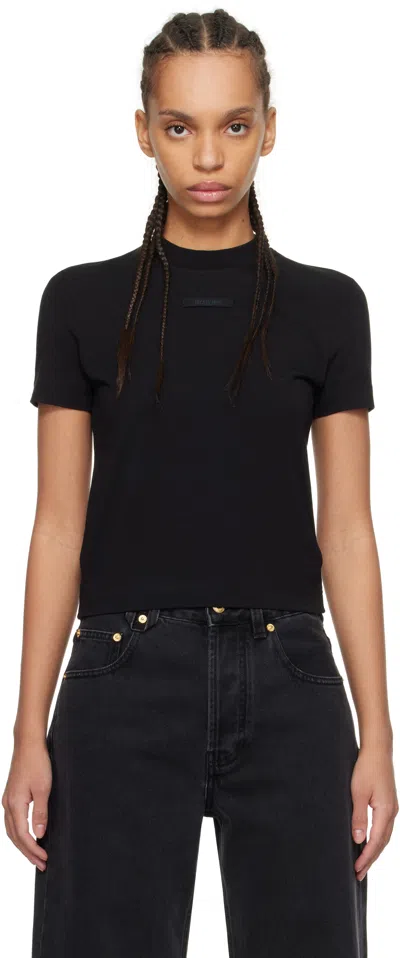 JACQUEMUS BLACK LES CLASSIQUES 'THE GROS GRAIN' T-SHIRT