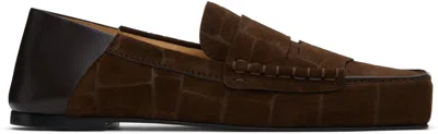 JACQUEMUS BROWN LA CROISIÈRE 'THE CARRÉ' LOAFERS