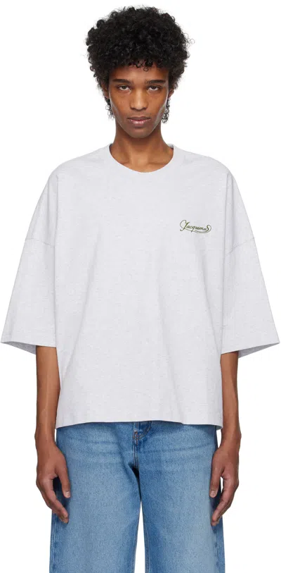 JACQUEMUS GRAY 'THE CORTO' T-SHIRT