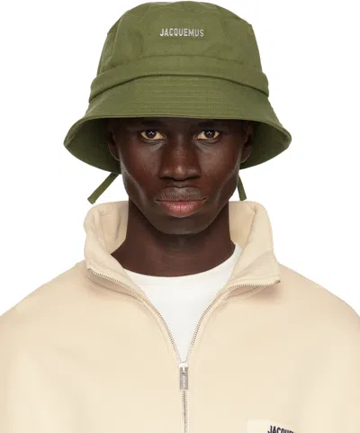 JACQUEMUS KHAKI 'THE GADJO' BUCKET HAT