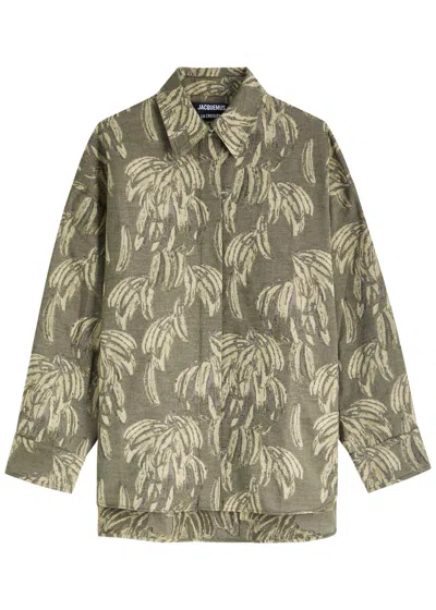 JACQUEMUS JACQUEMUS LA CHEMISE PASADENA JACQUARD COTTON SHIRT