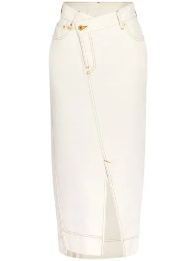JACQUEMUS LA JUPE DE-NÎMES MIDI SKIRT