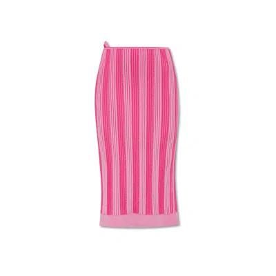 JACQUEMUS JACQUEMUS LADIES MULTI-PINK LA JUPE GELATO KNITTED SKIRT