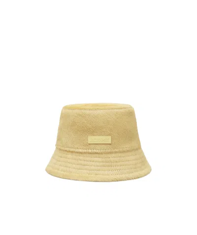JACQUEMUS JACQUEMUS LE BOB SPERONE PONY-HAIR BUCKET HAT