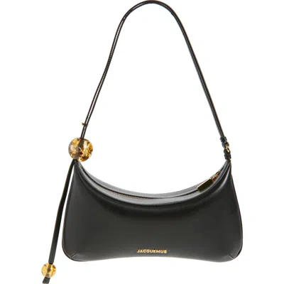 JACQUEMUS JACQUEMUS LE GRAND BISOU PERLE LEATHER SHOULDER BAG