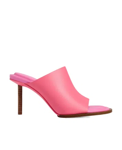 JACQUEMUS JACQUEMUS ASYMMETRICAL GEOMETRIC MULES