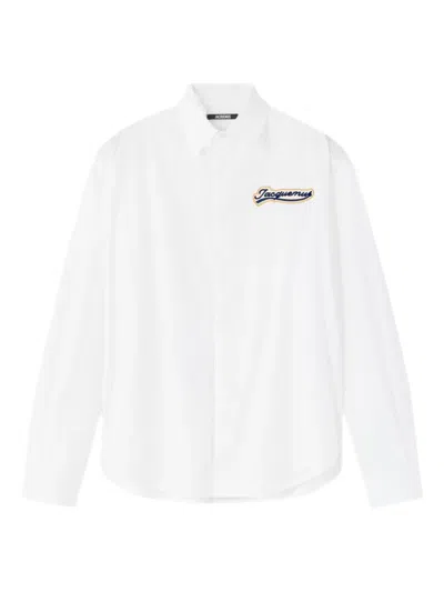 JACQUEMUS LOGO-PATCH SHIRT