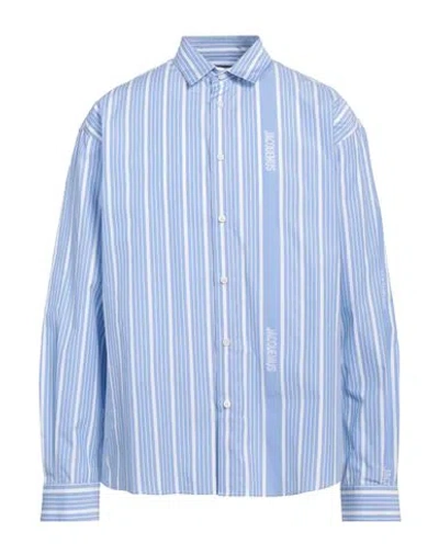 JACQUEMUS JACQUEMUS MAN SHIRT LIGHT BLUE SIZE 42 COTTON