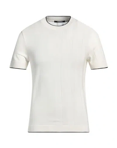 JACQUEMUS JACQUEMUS MAN SWEATER CREAM SIZE XXL COTTON