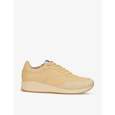 JACQUEMUS MENS JACQUEMUS LA DADDY CHUBKY-SOLE LOW-TOP LEATHER TRAINERS