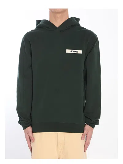 JACQUEMUS MEN'S GROS-GRAIN HOODIE