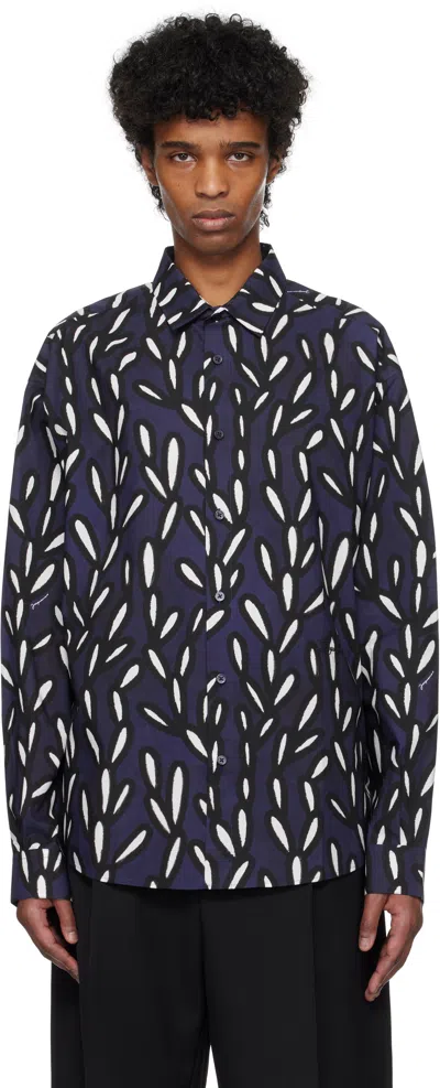 JACQUEMUS NAVY 'THE SIMON' SHIRT