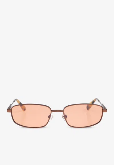 JACQUEMUS SERA RECTANGULAR SUNGLASSES