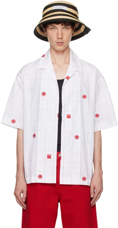 JACQUEMUS WHITE LA CASA 'LA CHEMISE JEAN' SHIRT