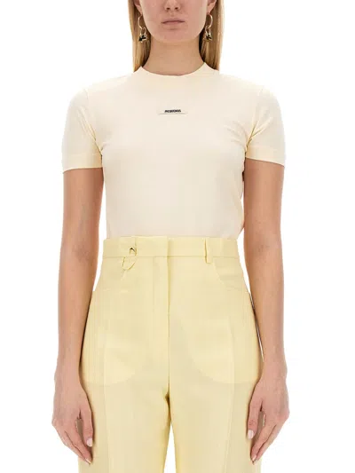 JACQUEMUS JACQUEMUS WOMEN T-SHIRT WITH LOGO