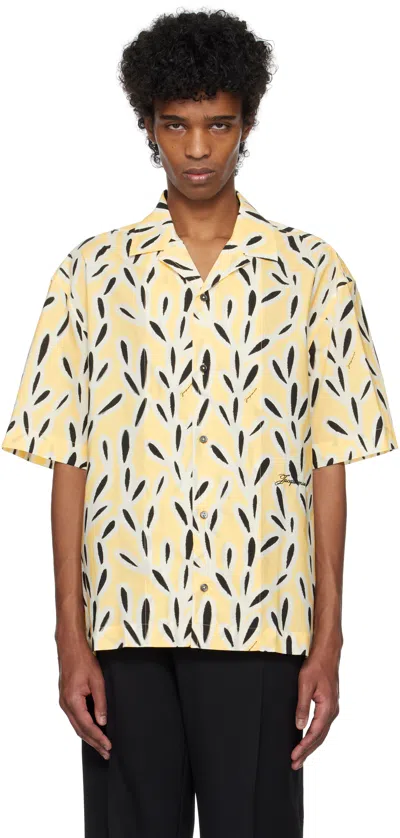 JACQUEMUS YELLOW & BLACK 'THE JEAN' SHIRT
