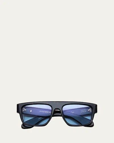 JACQUES MARIE MAGE X GEORGE CORTINA MEN'S RITZ RECTANGLE SUNGLASSES