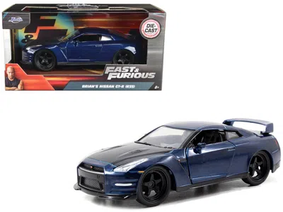 JADA BRIAN'S NISSAN GT-R R35 BLUE "FAST & FURIOUS 7" MOVIE 1/32 DIECAST MODEL CAR BY JADA