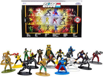 JADA G. I. JOE SET OF 18 DIECAST FIGURINES "NANO METALFIGS" SERIES BY JADA