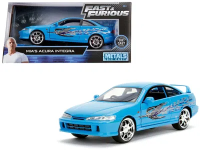 JADA MIA'S ACURA INTEGRA RHD (RIGHT HAND DRIVE) BLUE "THE FAST AND THE FURIOUS" MOVIE 1/24 DIECAST MODEL 