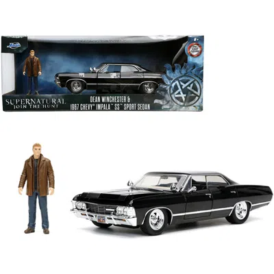 JADA TOYS JADA 1-24 SCALE 1967 CHEVROLET IMPALA SS SPORT SEDAN DEAN WINCHESTER DIECAST FIGURINE SUPERNATURAL T