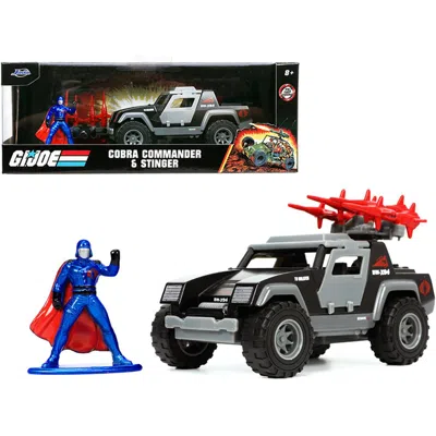 JADA TOYS JADA 1-32 SCALE STINGER WITH MISSILE LAUNCHER & COBRA COMM & ER DIECAST FIGURINE G. I. JOE HOLLYWOOD