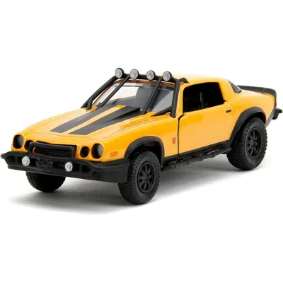 JADA TOYS JADA 1 TO 32 SCALE 1977 CHEVROLET CAMARO OFF-ROAD VERSION YELLOW METALLIC WITH BLACK STRIPES TRANSFO