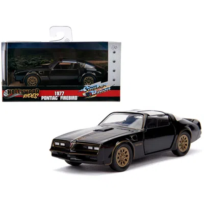 JADA TOYS JADA 1977 PONTIAC FIREBIRD & BANDIT MOVIE HOLLYWOOD RIDES SERIES 1 BY 32 DIECAST MODEL CAR SMOKEY BL