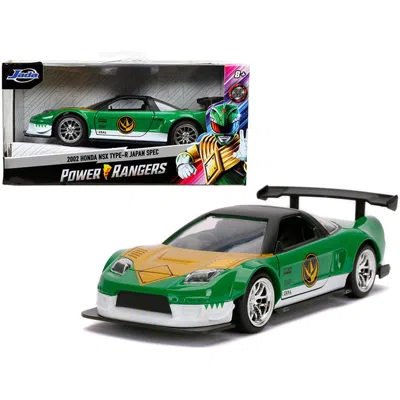 JADA TOYS JADA 2002 HONDA NSX TYPE-R JAPAN SPEC GREEN RANGER POWER RANGERS 1 BY 32 DIECAST MODEL CAR